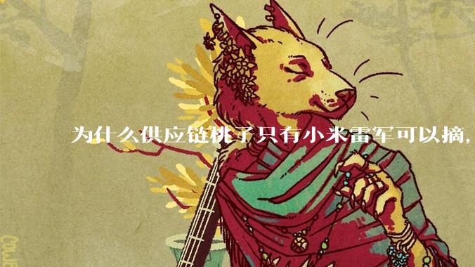 为什么供应链桃子只有小米雷军可以摘，其他人只能干瞪眼？