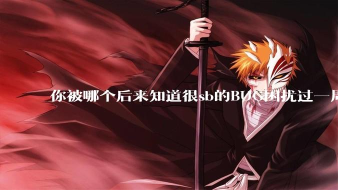 你被哪个后来知道很sb的BUG困扰过一周以上吗？